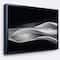 Designart - Glittering Silver Pattern - Abstract Framed Canvas art print